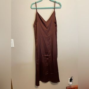 NWT H&M Satin-Like Long Dress